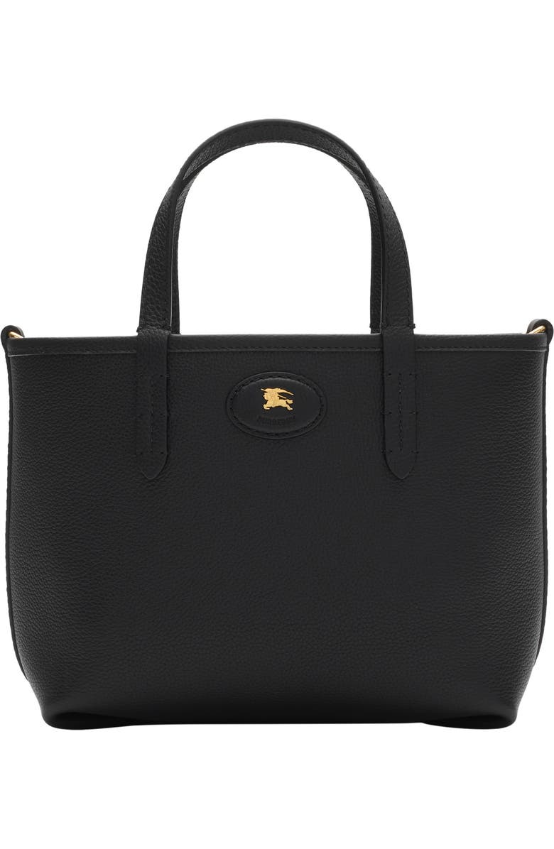 Burberry Mini Reversible Bloomsbury Tote, Alternate, color, Black/Calico Beige