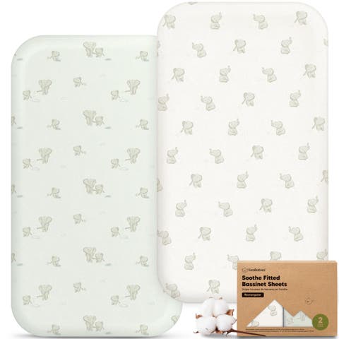 2-Pack Soothe Fitted Bassinet Sheets (Dreamer)