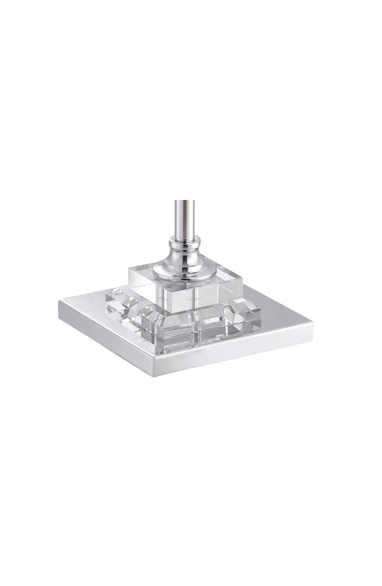 JONATHAN Y Aria Crystal/Metal LED Floor Lamp, Alternate, color, Clear/Chrome