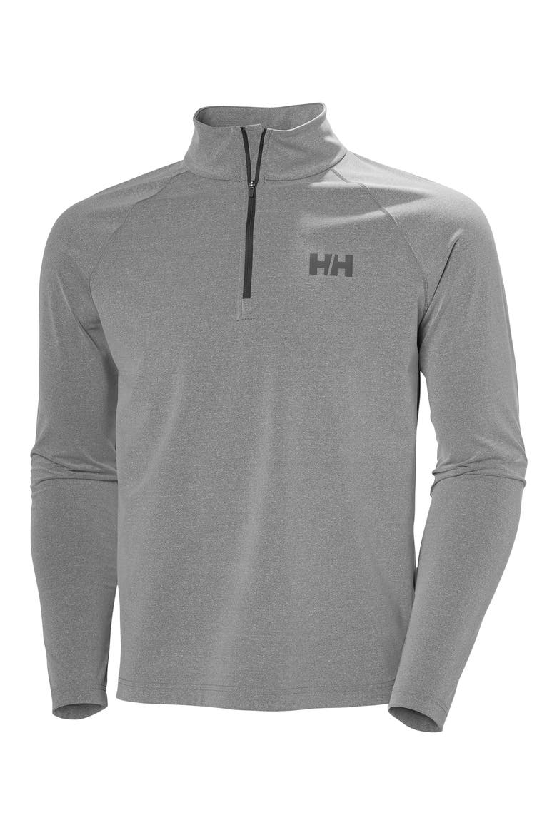 Tyri Half Zip Pullover, Alternate, color, EBONY MELANGE