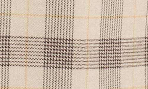 Savile Row Co Camel Glen Plaid Blazer In Brown