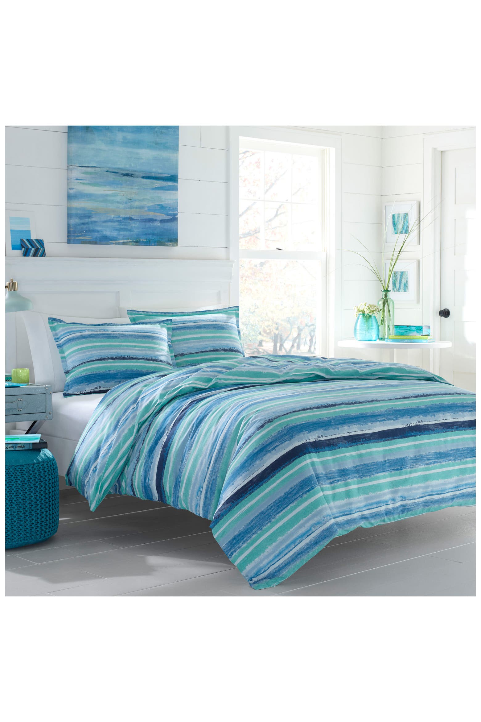 Small Method Cover POPPY AND FRITZ Alex Cotton Duvet Cover & Shams Set | Nordstromrack
