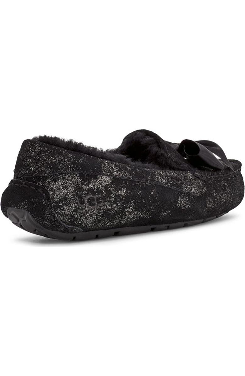 UGG<sup>®</sup> UGG Ansley Bow Glimmer Faux Fur Lined Slipper, Alternate, color,
