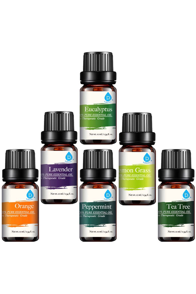 100% Pure Essential Aromatherapy Oils Gift Set-6 Pack, Alternate, color, None