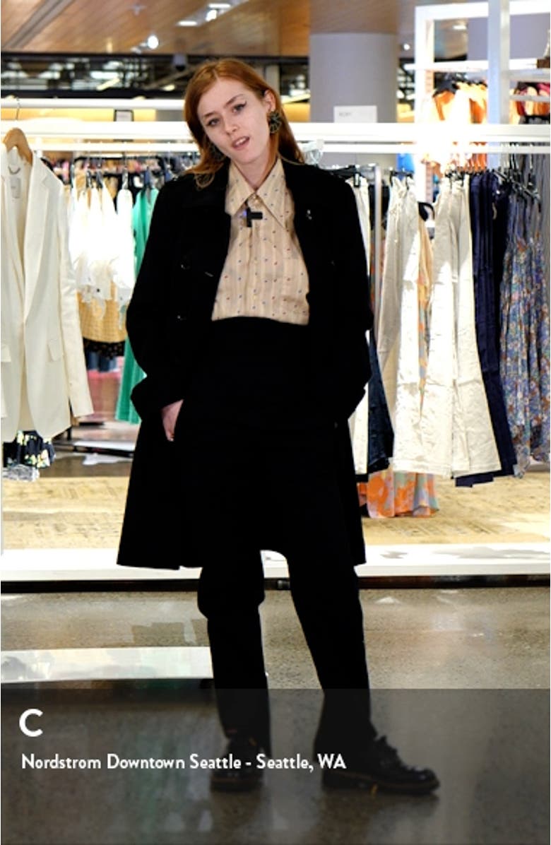 Double Breasted Wool & Cashmere Military Coat, sales video thumbnail