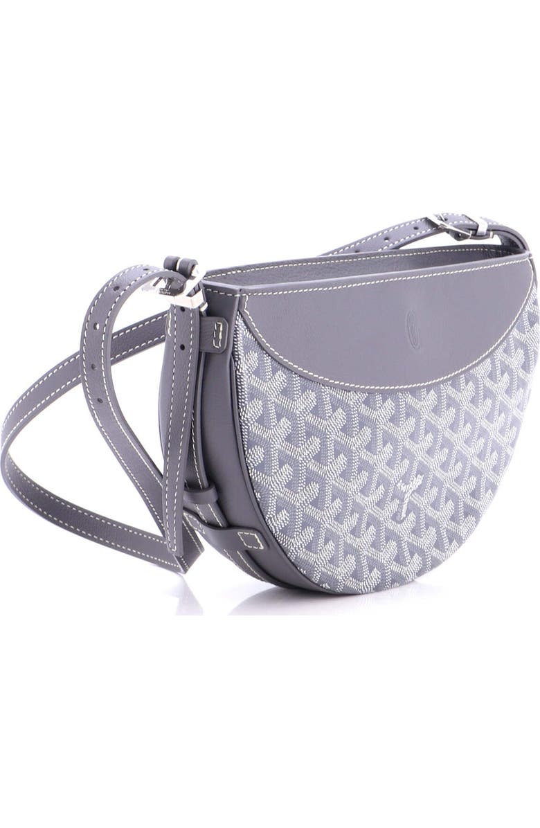 Pre-Owned Goyard Hirondelle Shoulder Bag Coated Canvas and Leather, Alternate, color, Gray