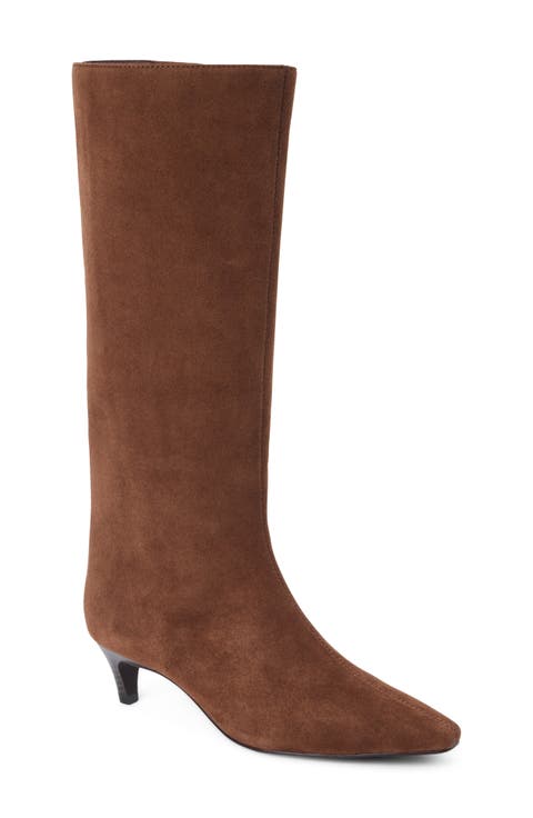Lucian Faux Leather Knee High Boot