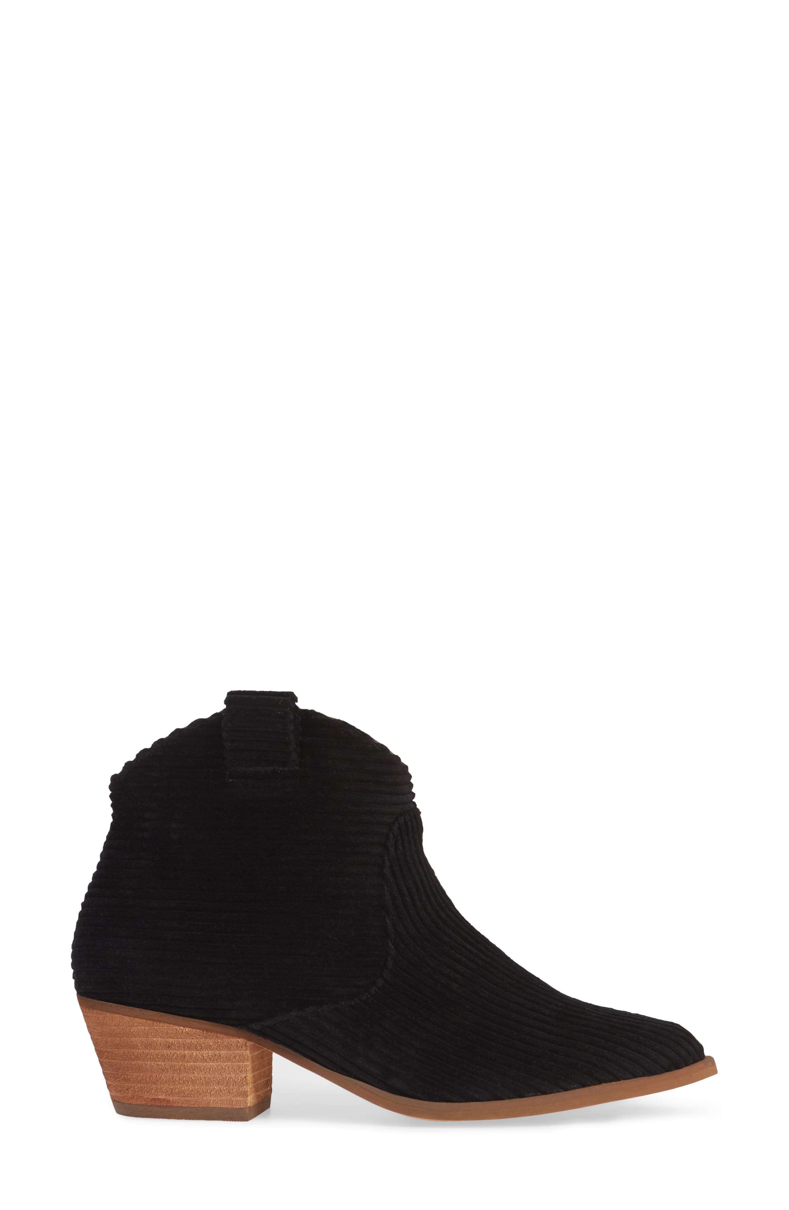 Band of Gypsies Delta Corduroy Bootie, Alternate, color, BLACK WASHED CORDUROY