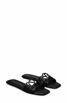 Stuart Weitzman Jasmine Cutout Slide Sandal