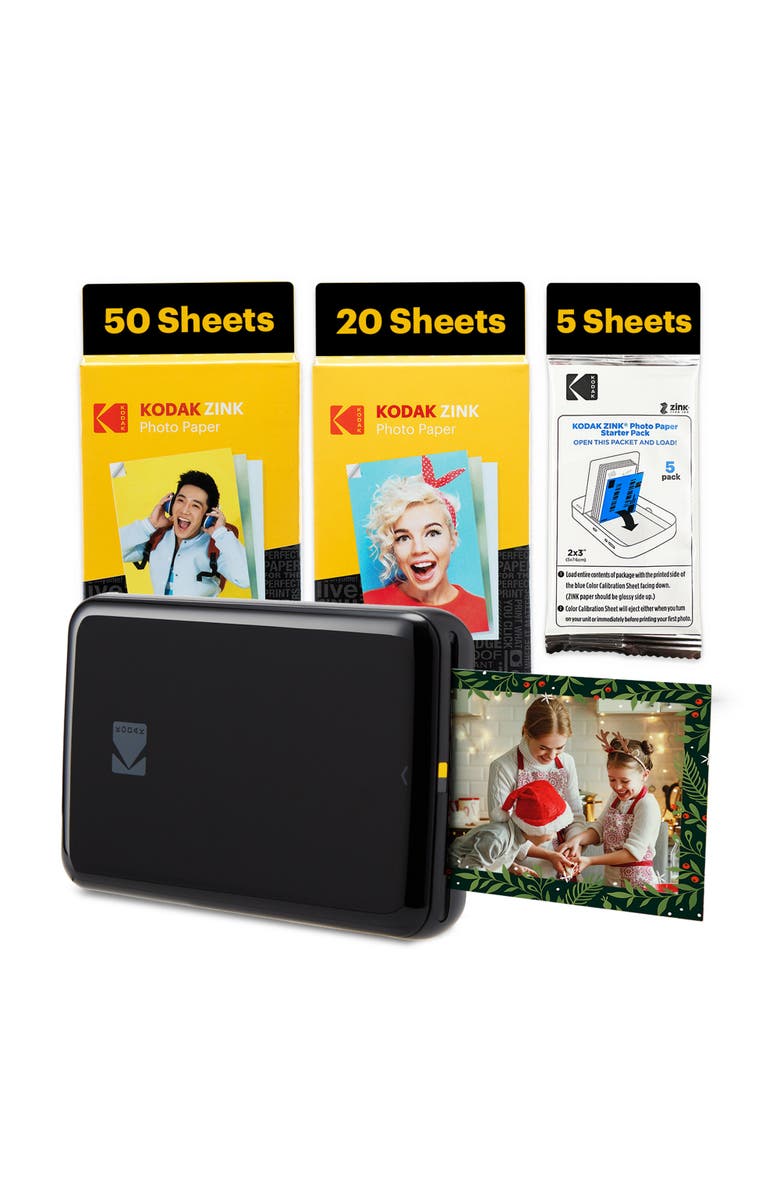 Kodak Step Printer Bundle + 75 Sheets, Main, color, Black