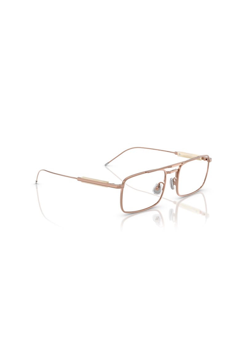 53mm Rectangle optical glasses, Alternate, color, Gold