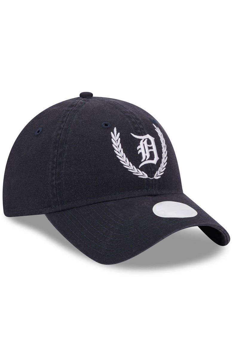New Era Women's New Era Navy Detroit Tigers Leaves 9TWENTY Adjustable Hat, Alternate, color, 
