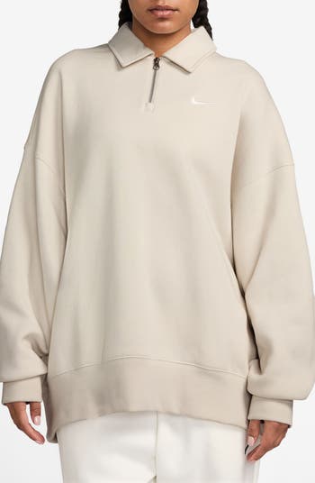 Oversized Quarter-Zip Sweatshirt | Gap Factory