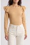 Eyelet Ruffle Long Sleeve Top