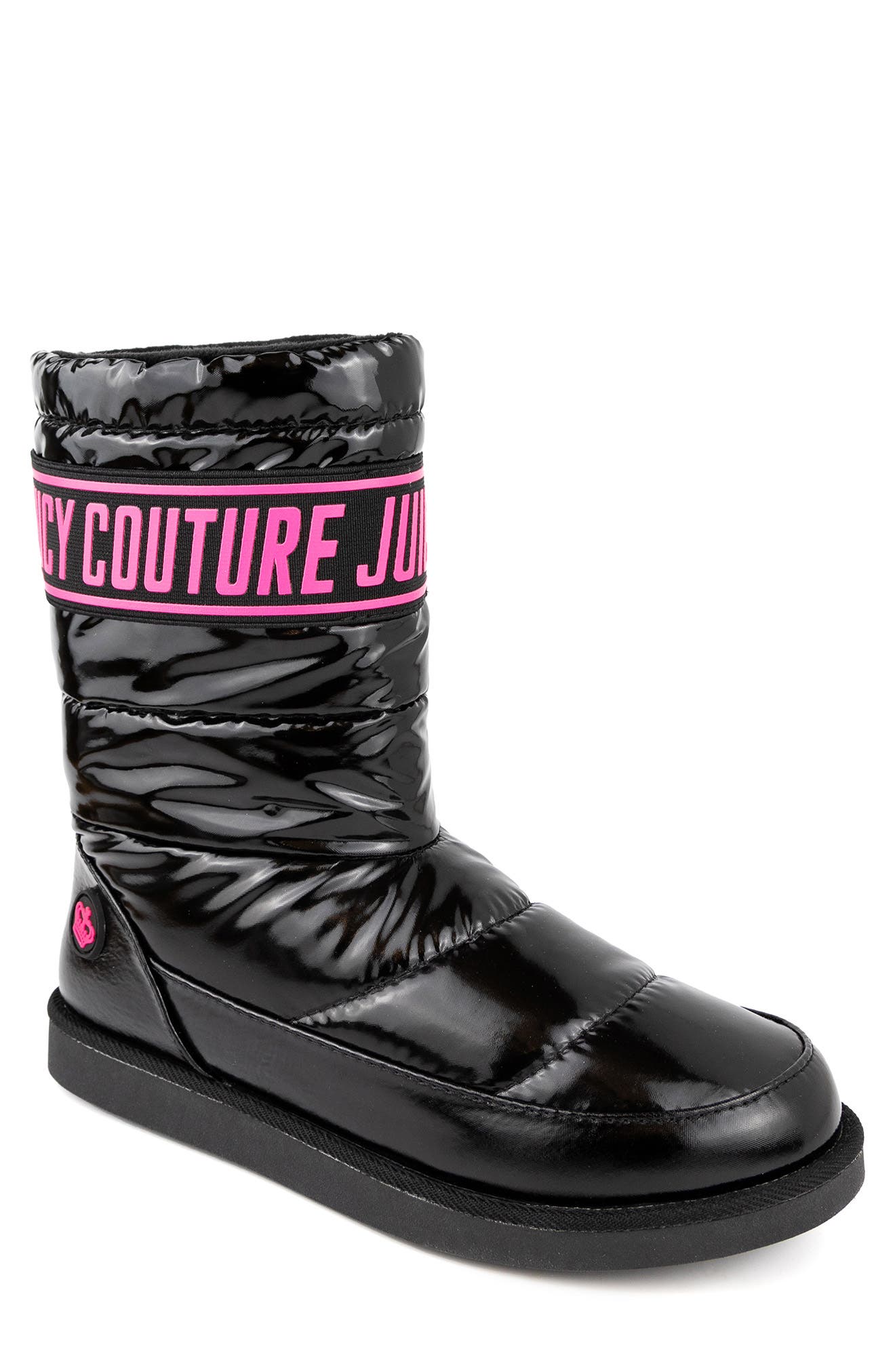 Juicy Couture Quilted Faux Fur Lined Winter Boot, Main, color, 