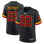 Nike Men's Nike Jacory Croskey-Merritt Black Washington Commanders Hail Raiser Alternate Game Jersey