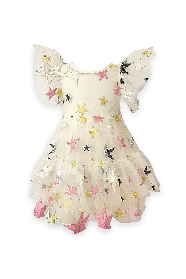 Super Star Party Dress, Alternate, color, White