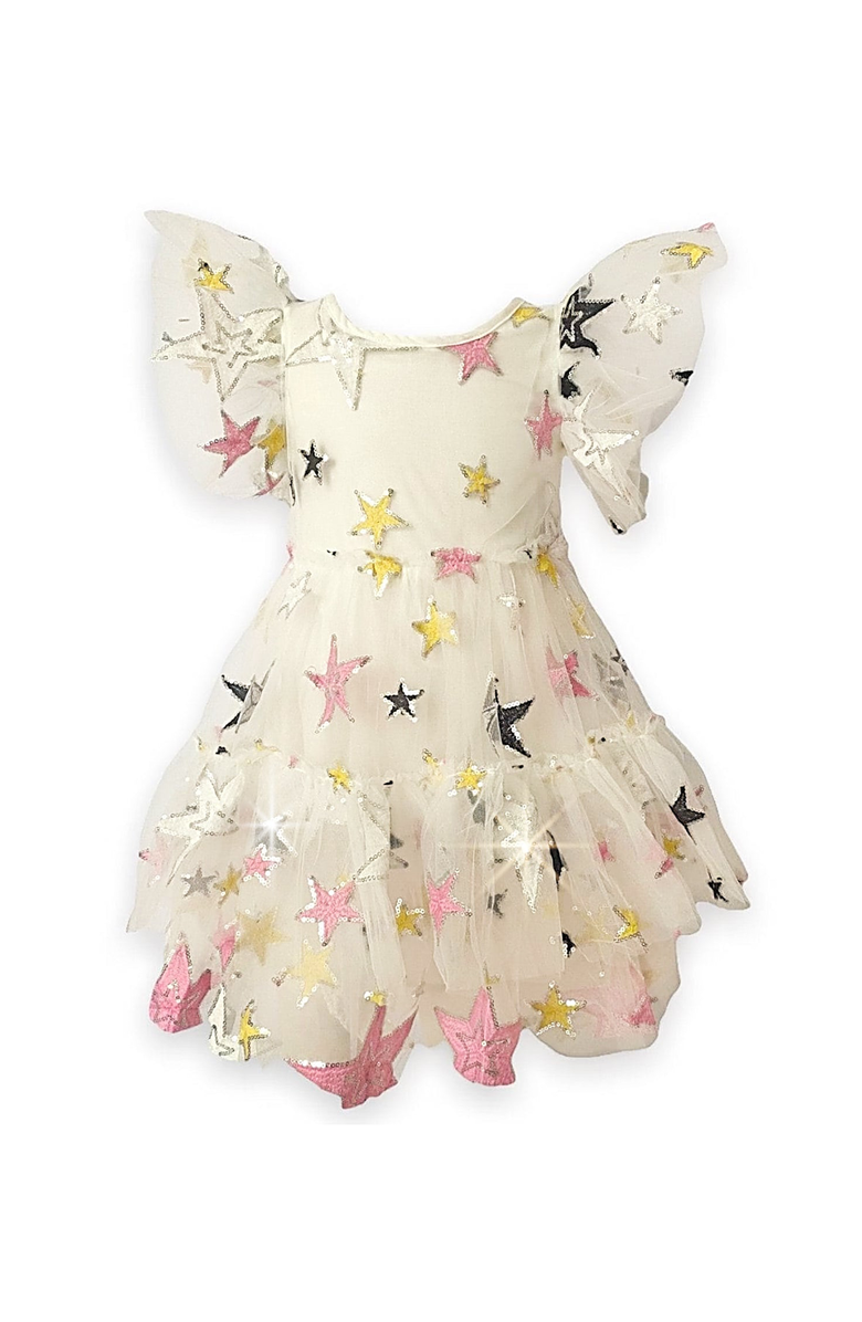 Lola + The Boys Super Star Party Dress, Alternate, color, White