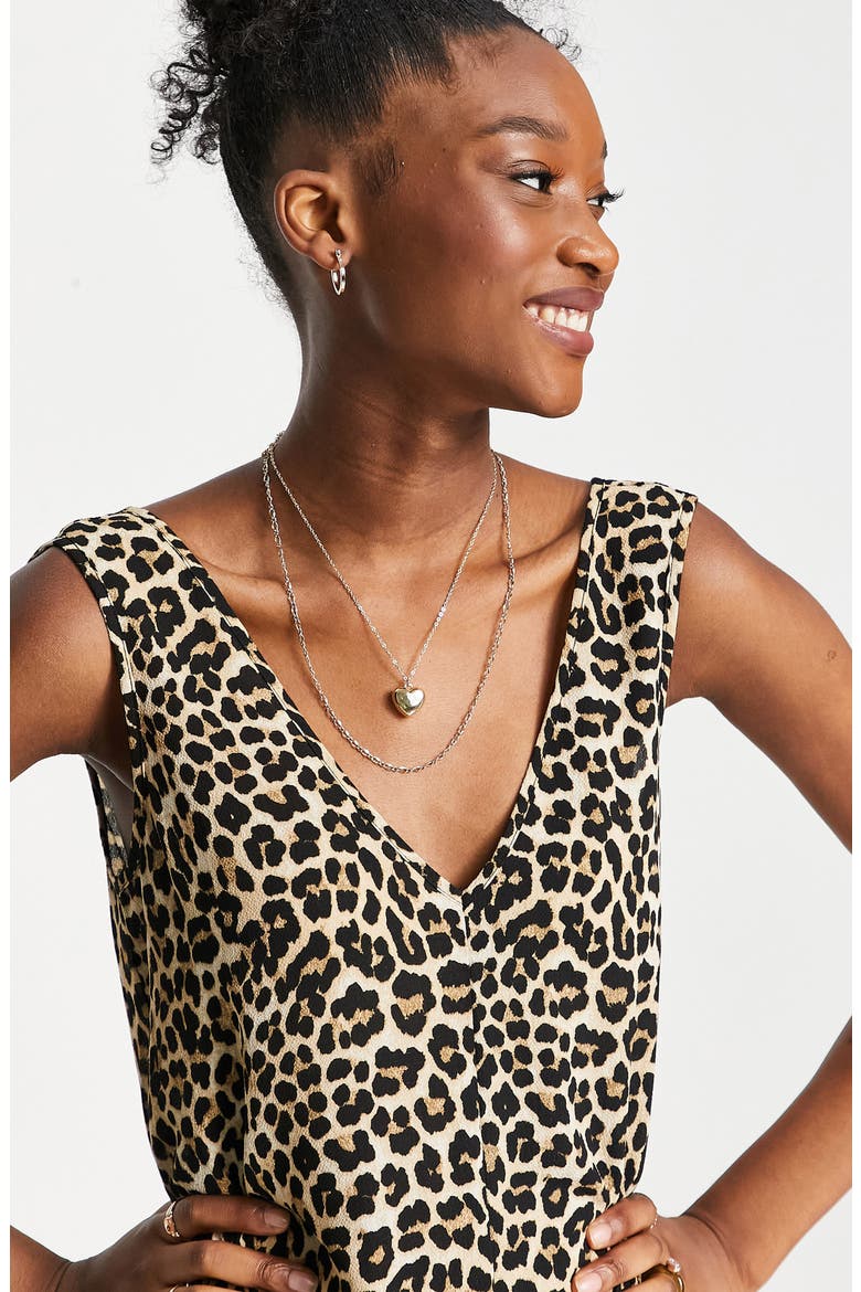 Animal Print Sleeveless Maxi Dress, Alternate, color, MULTI