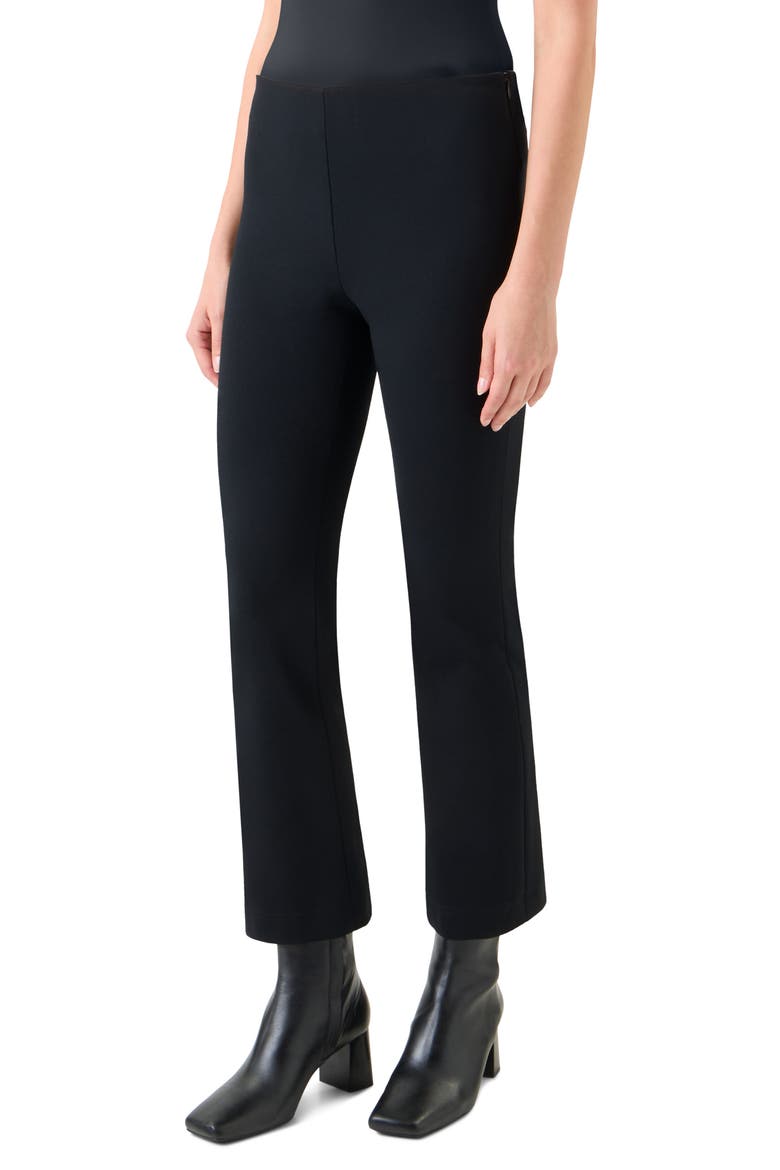Cindy Jersey Bootcut Pants, Alternate, color, BLACK