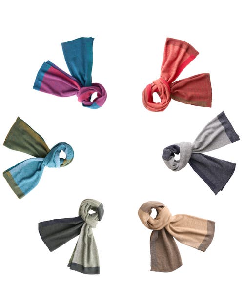 Monticelli Cashmere Cashmere Merino Ultra-soft Marled Knit Scarf