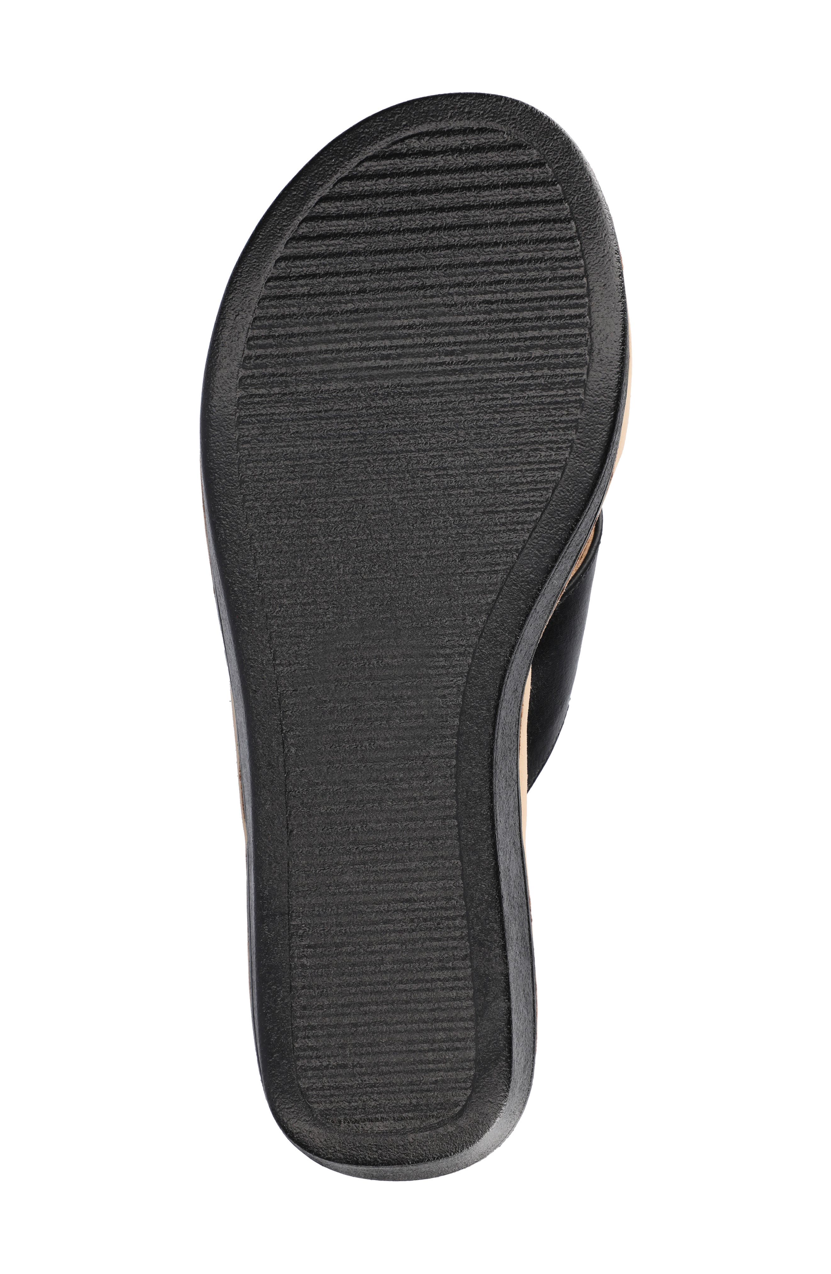 Journee Collection Biara Platform Wedge Sandal, Alternate, color, Black