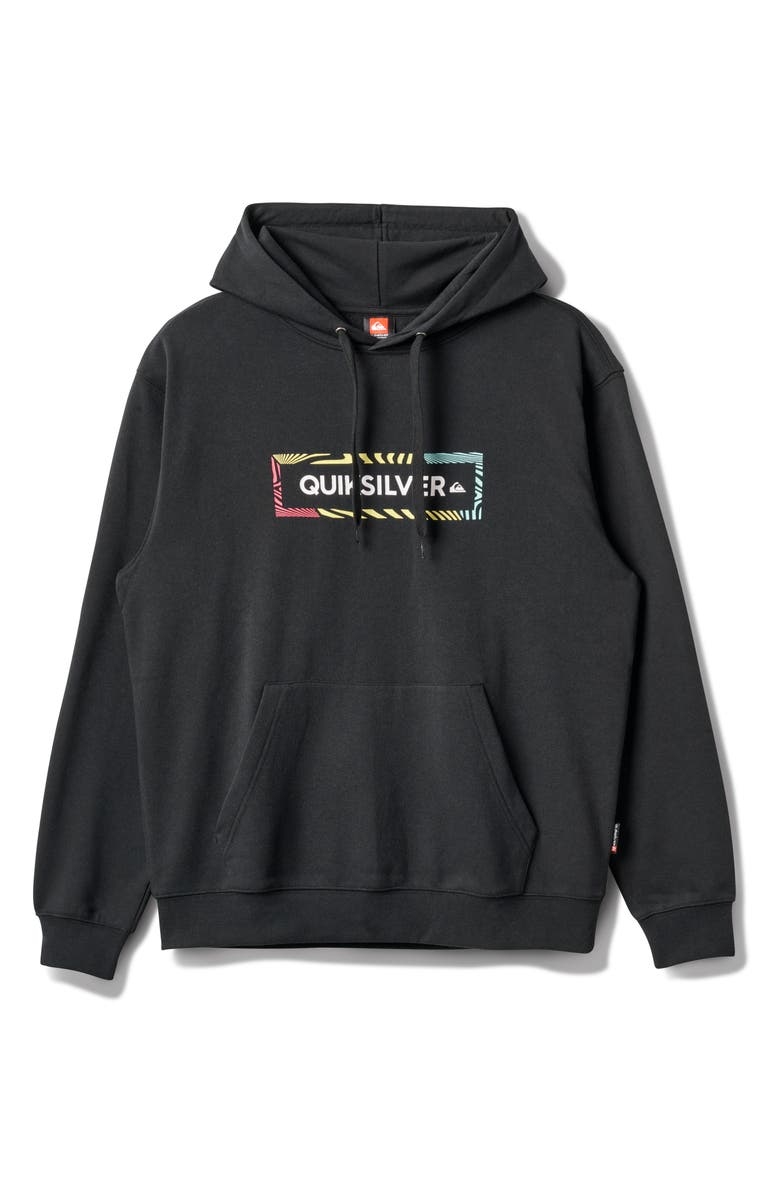 Quiksilver Wise and Vise Logo Fleece Hoodie, Main, color,
