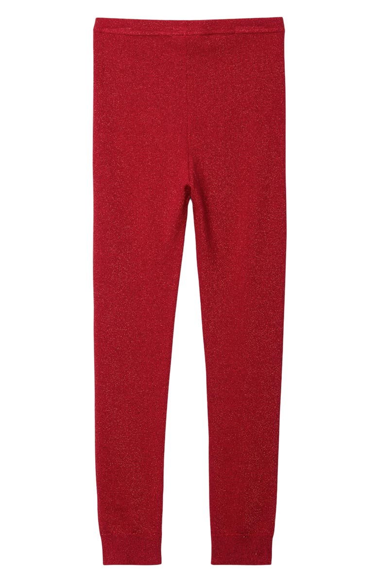 Hatley Kids' Shimmer Leggings, Alternate, color, Chex Red