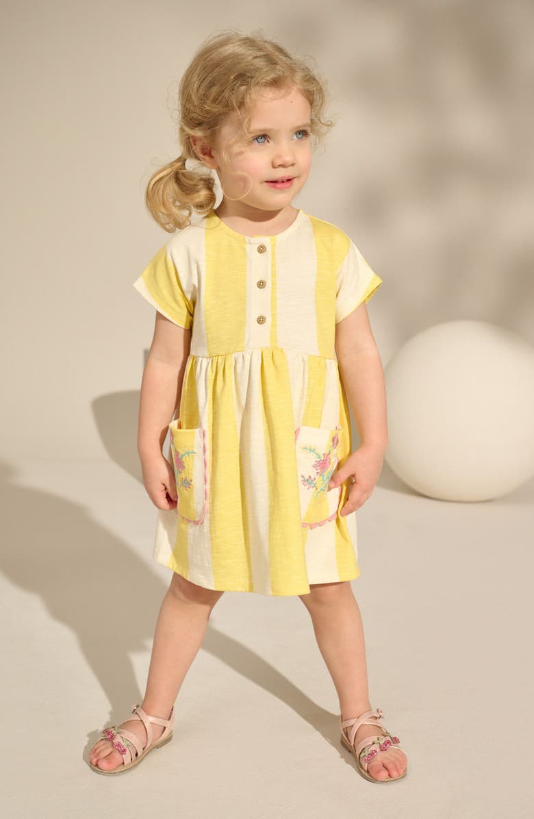 NEXT Kids' Short Sleeve Print Cotton Dress, Alternate, color, 