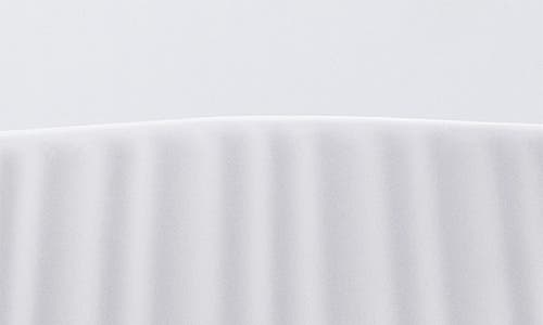 Zodax Organic Ribbed Orchid Ceramic Bowl In White