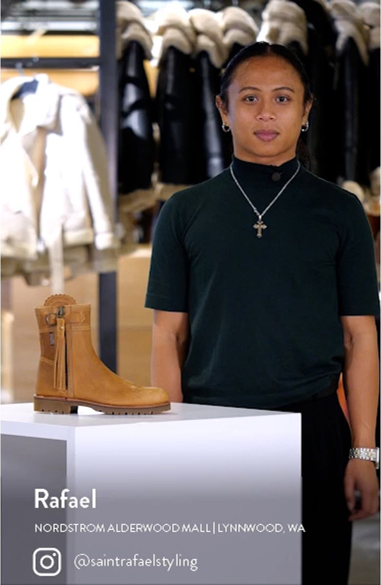Crop Tassel Leather Boot, sales video thumbnail