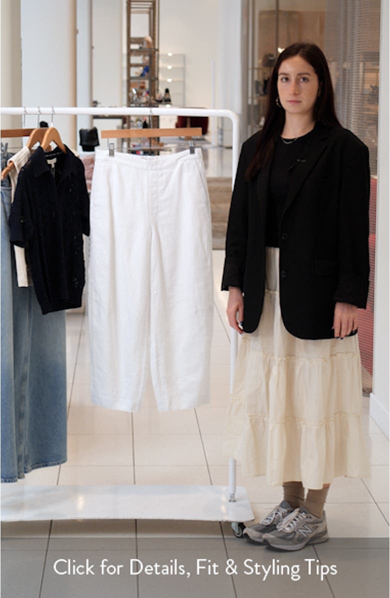 Barrel Leg Linen Pants, sales video thumbnail