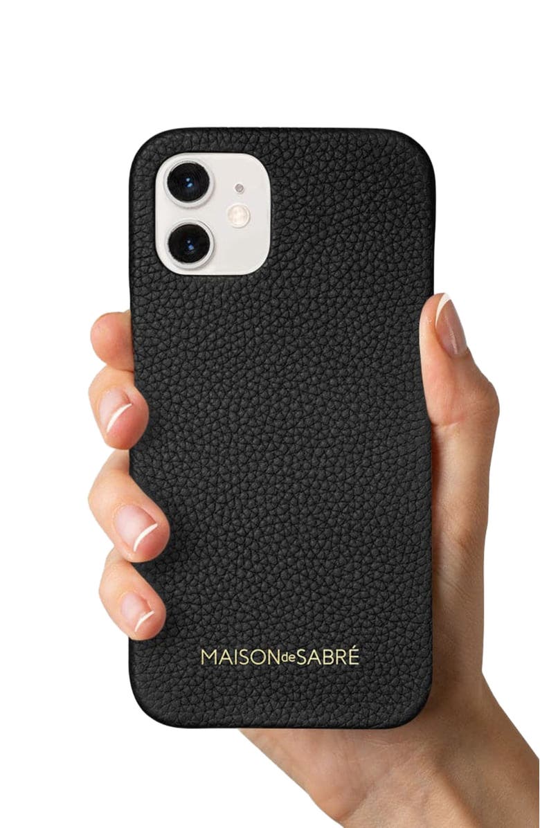 MAISON de SABRÉ Leather Phone Case, Alternate, color, 