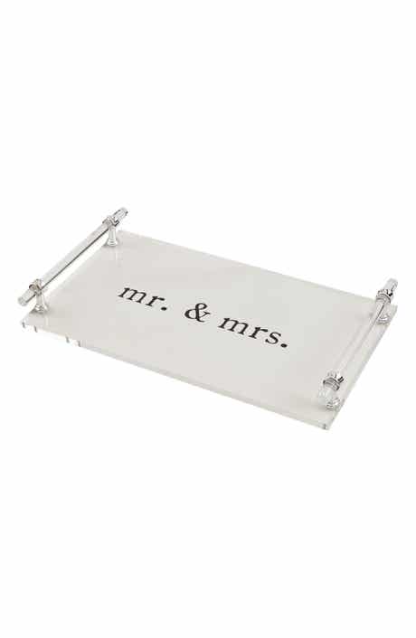 Mud Pie Mr. & Mrs. Serving Tray