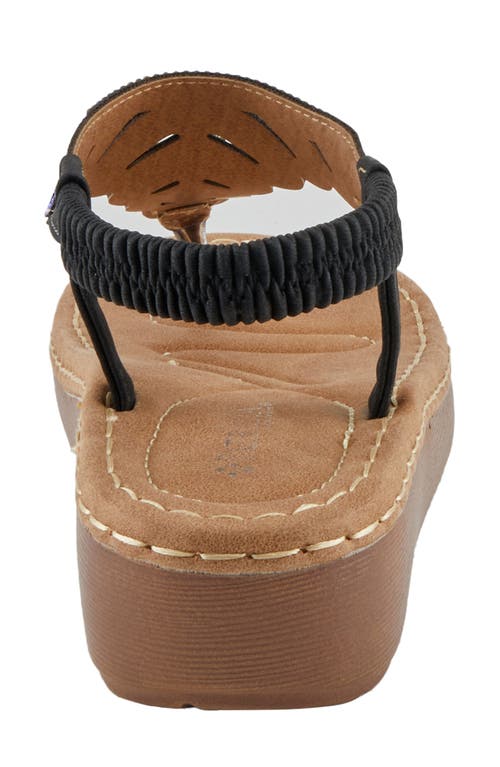 Patrizia By Spring Step Toshira Wedge Sandal In Black
