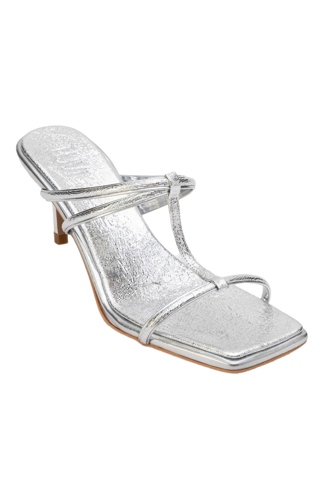 Mocha Strap Heel Sandal, Alternate, color, White Faux Leather