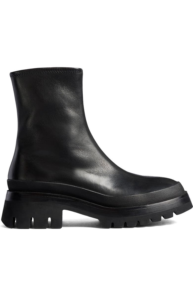 Khaite Fallon Lug Sole Bootie, Alternate, color, Black