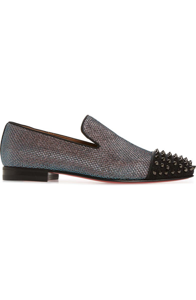Christian Louboutin Spooky Spiked Venetian Loafer, Alternate, color,