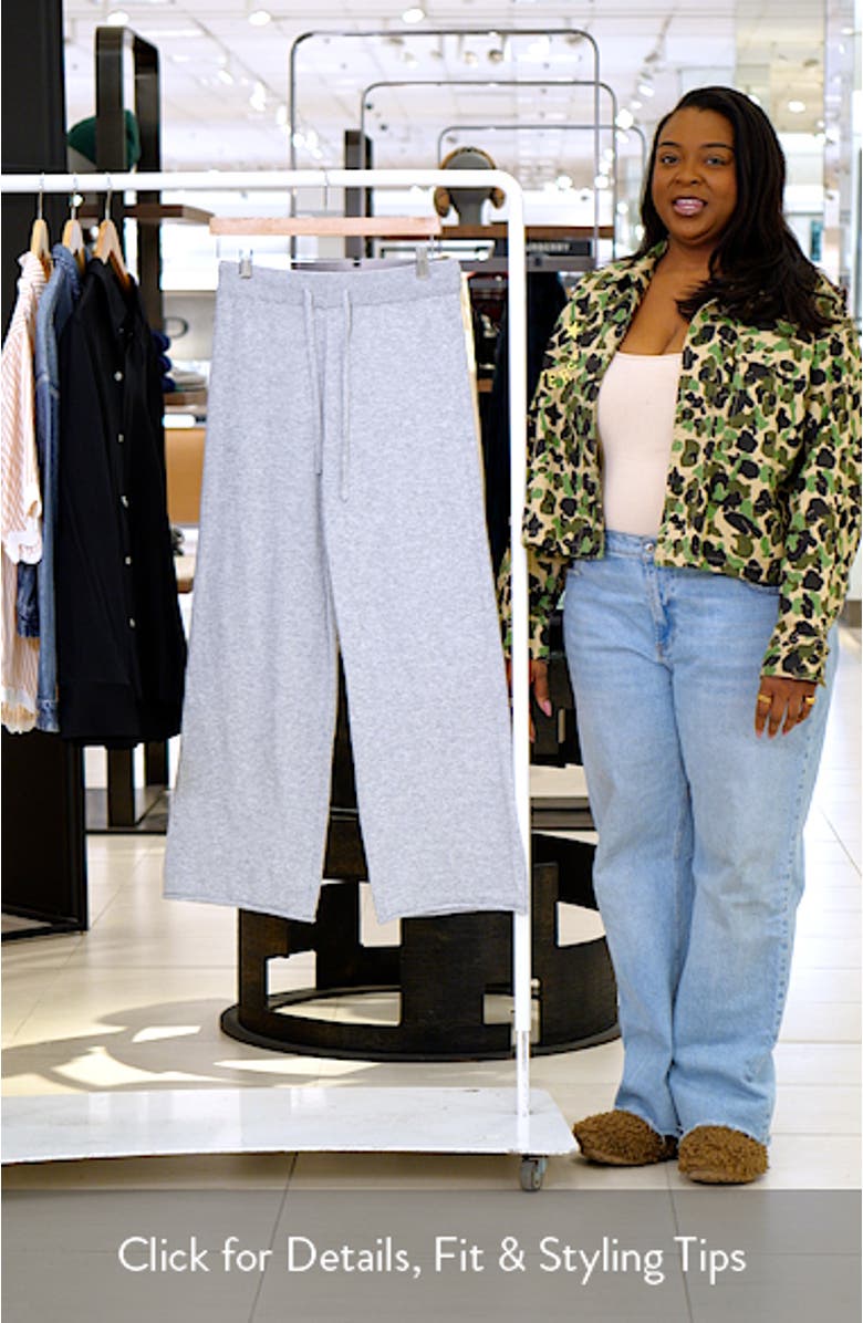 Cotton & Cashmere Straight Leg Pajama Pants, sales video thumbnail