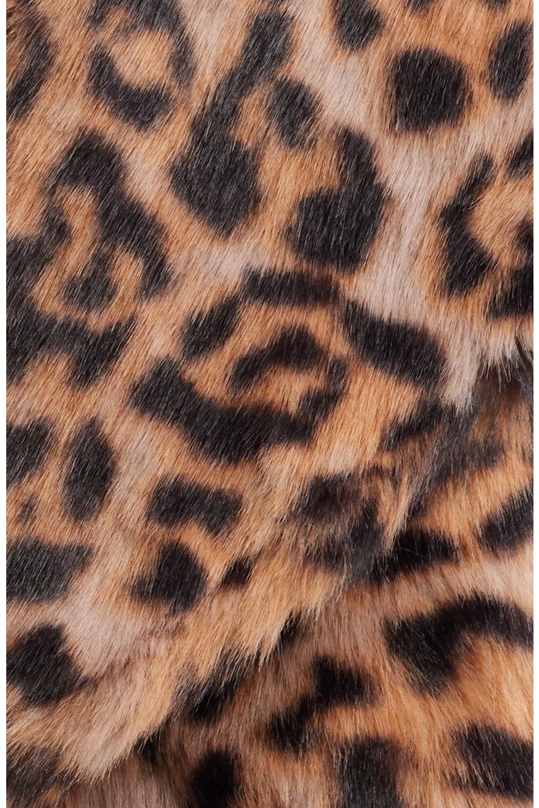 Liza Leopard Print Faux Fur Jacket, Alternate, color, LEOPARD