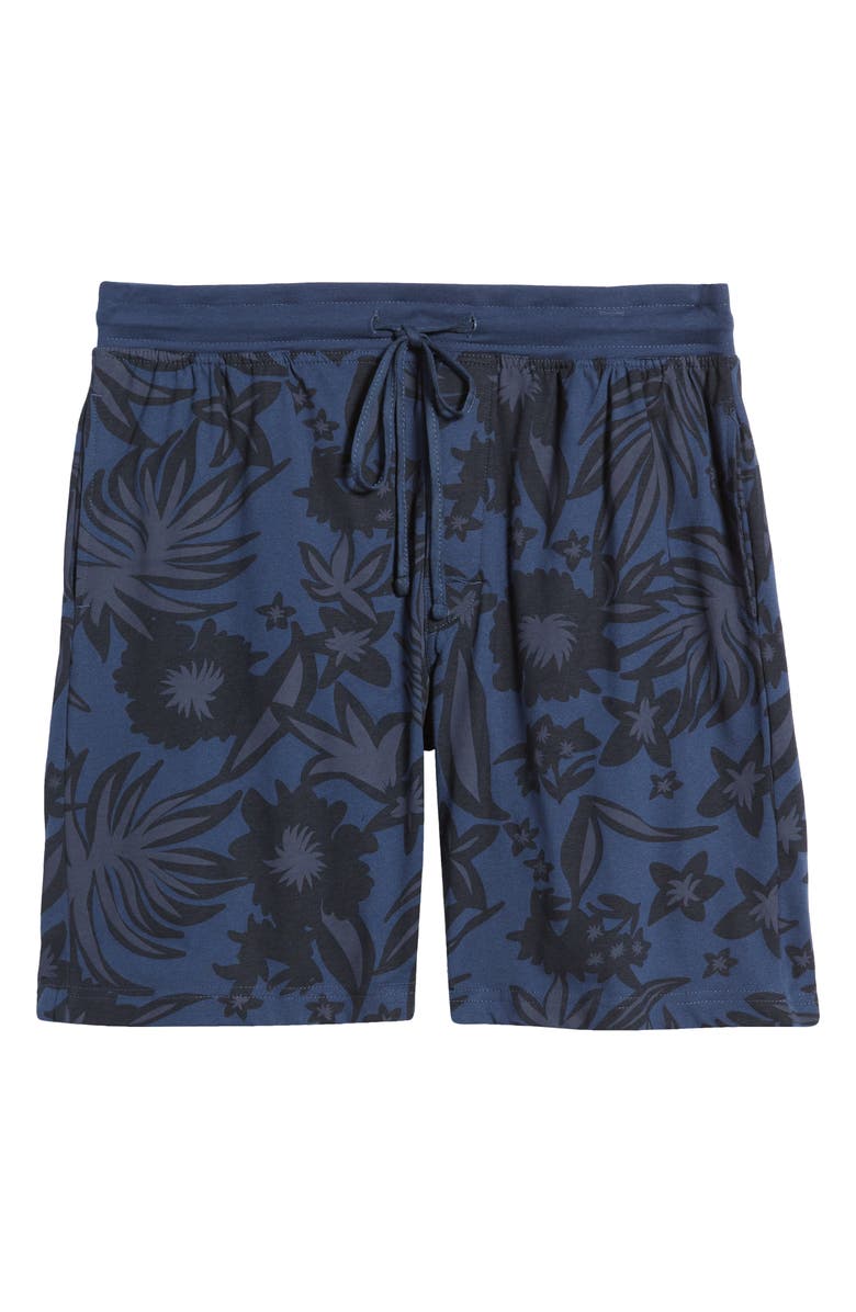 Majestic International La Palmera Floral Lounge Shorts, Alternate, color, 