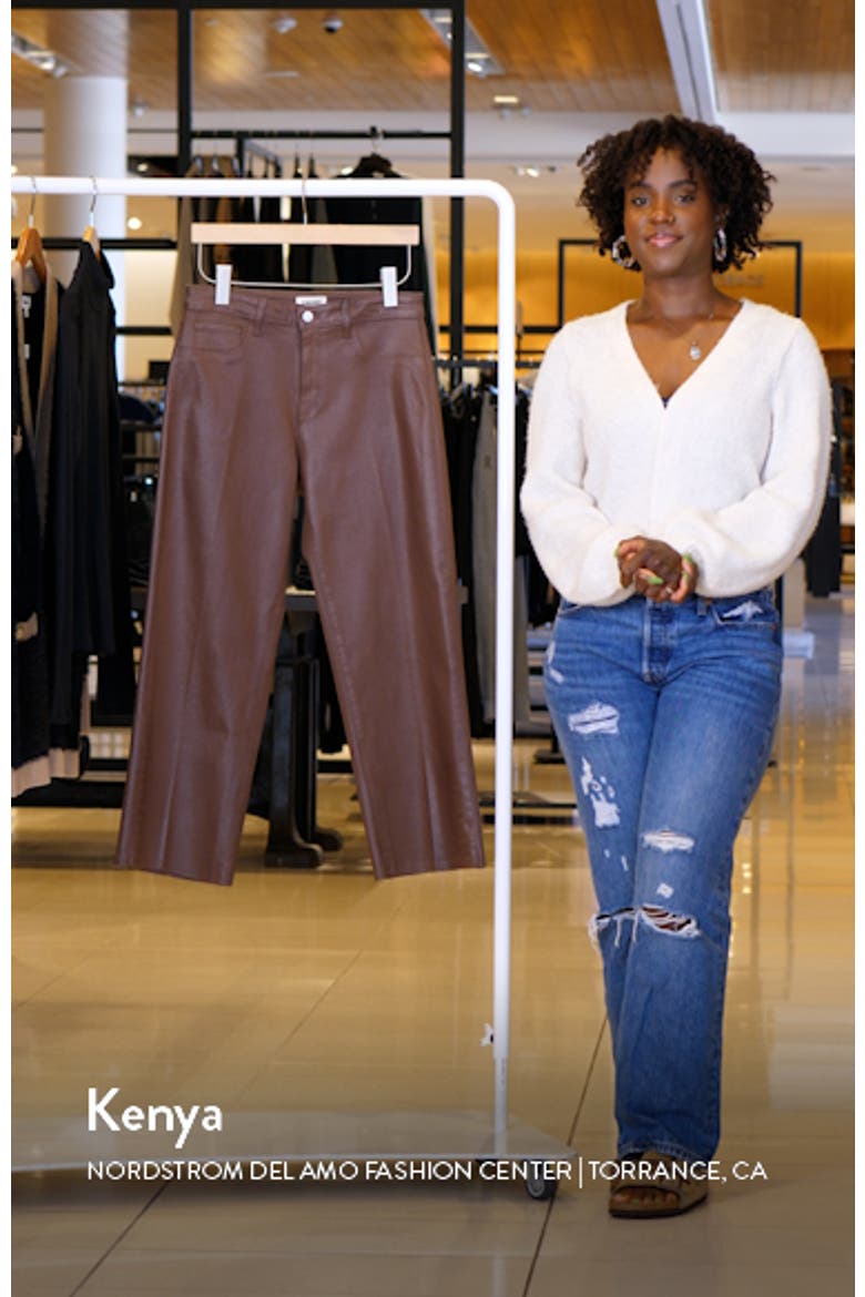 Wanda High Waist Crop Wide Leg Jeans video