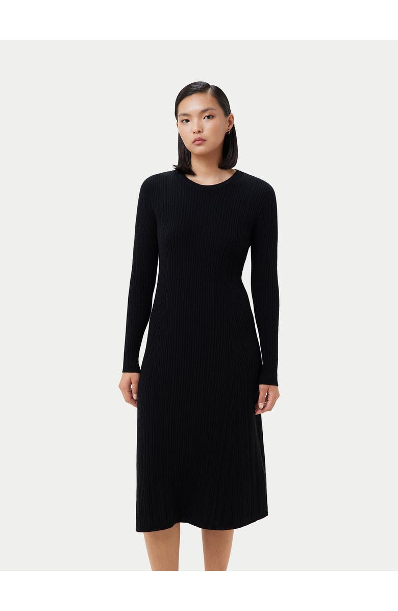 GOBI Mongolian Cashmere Textured Knit Cashmere Dress, Main, color, 