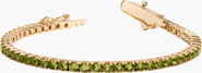Aurate New York Lab Grown Green Peridot Tennis Bracelet