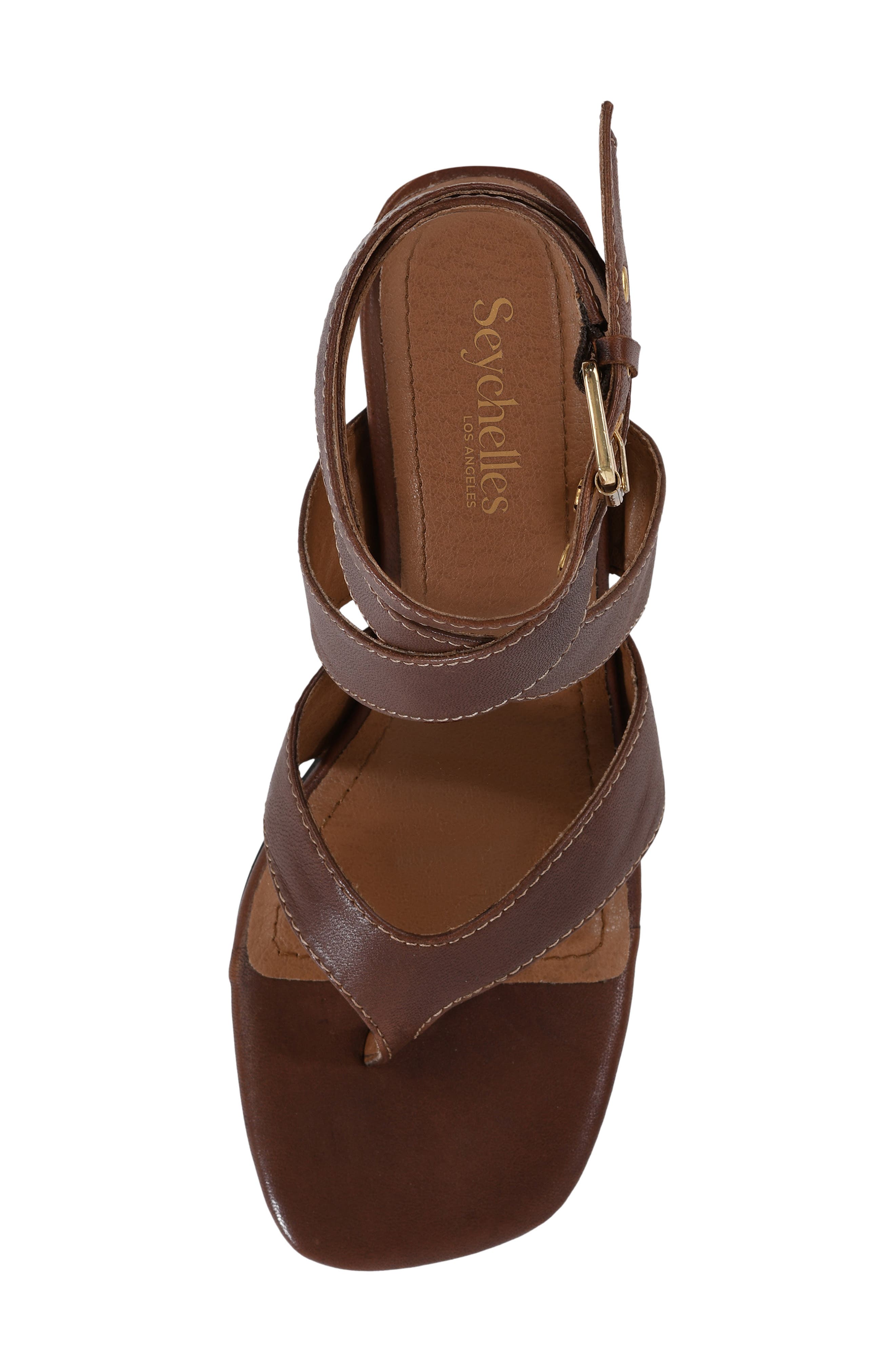 Stroke of Luck Ankle Strap Sandal, Alternate, color, BROWN