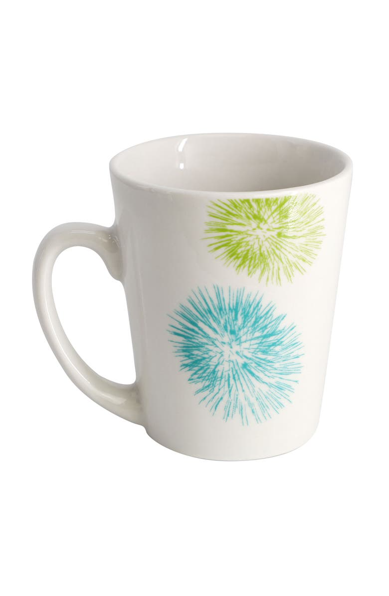 Gibson Home Blue Meadow 12 Piece Fine Ceramic Dinnerware Set, Alternate, color, White