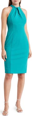 Julia Jordan Twist Neck Sheath Dress