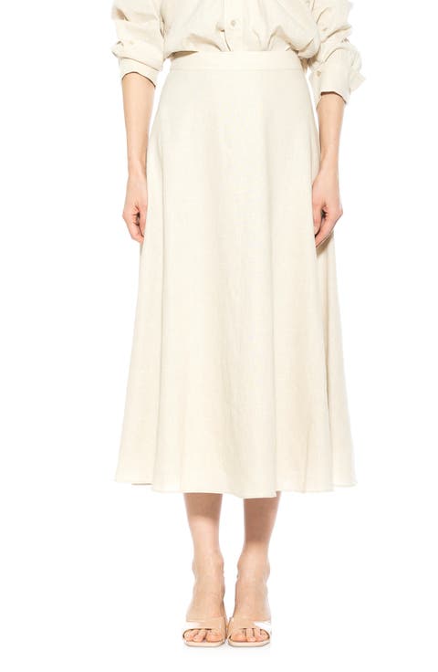 Brilyn Linen Midi Skirt