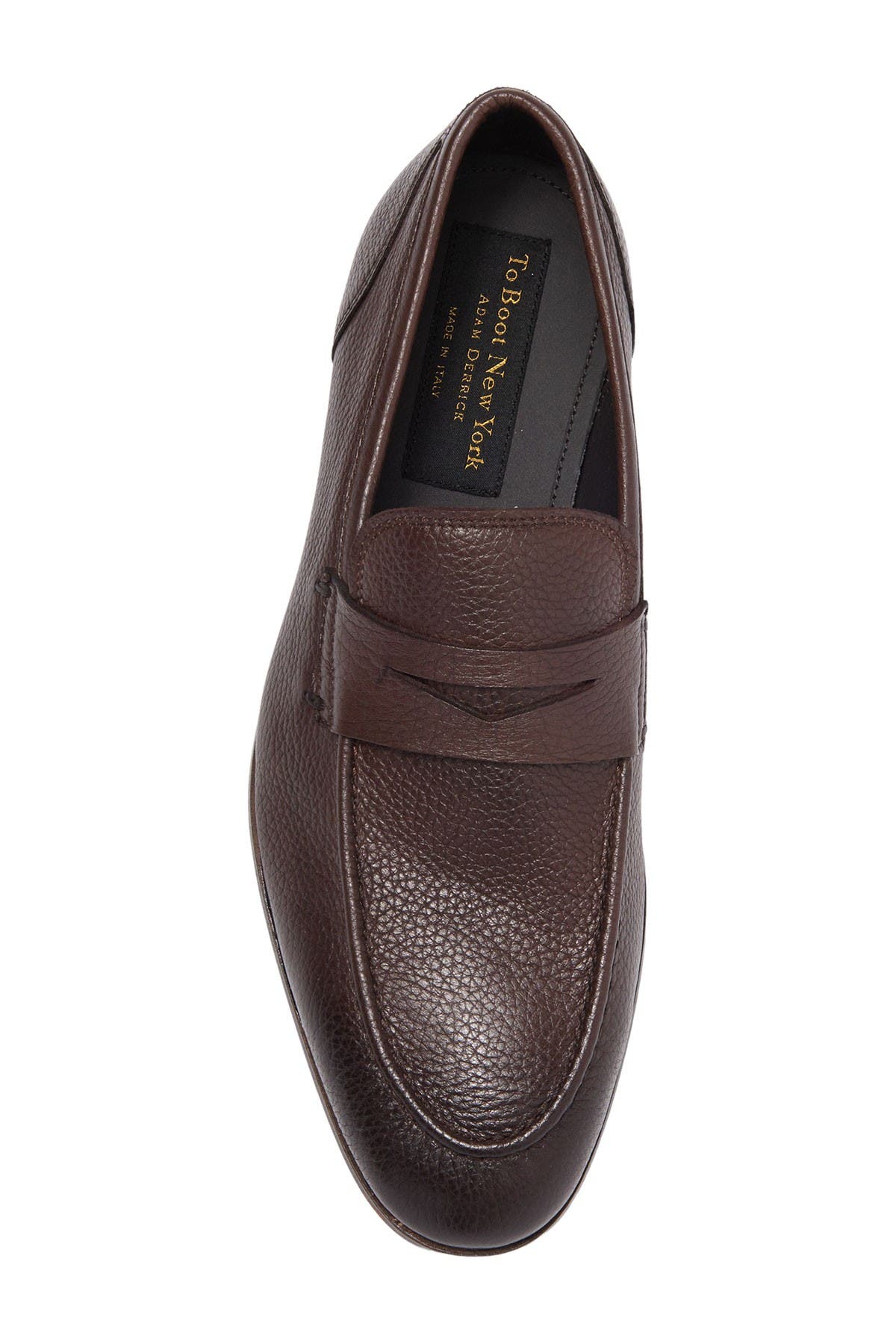Deville Leather Penny Loafer, Alternate, color, OLD ZEUS WOOD