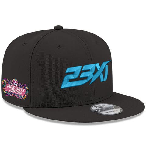Men's New Era Black 23XI Racing Adelante Juntos Mexico City Race 9FIFTY Snapback Hat